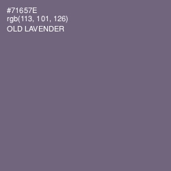 #71657E - Old Lavender Color Image